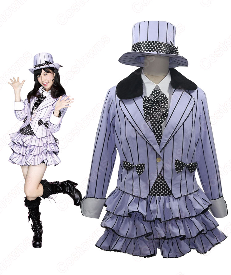AKB48 君のC/W 島崎遥香 コスプレ衣装 アイドル ダンス服 PV コス服 たかじょう あき アイドル制服 スチューム 変身・仮装衣装-2
