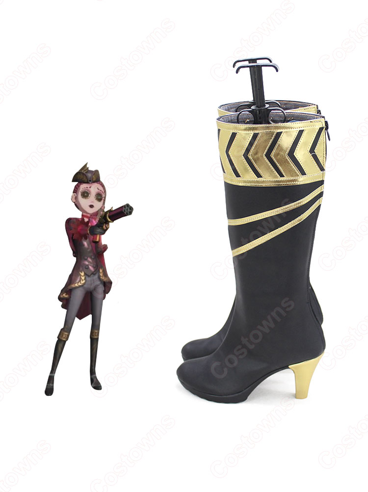 サバイバー 空軍 マーサ・べハムフィール 懐古 風 コスプレ靴 アイデンティティV【IdentityV 第五人格】コスプレ 靴/シューズ/ブーツ コスプレ用 仮装 道具 男女兼用 オーダメイド可-3