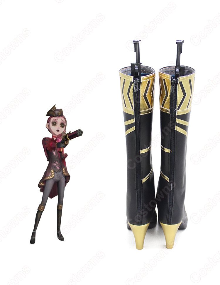 サバイバー 空軍 マーサ・べハムフィール 懐古 風 コスプレ靴 アイデンティティV【IdentityV 第五人格】コスプレ 靴/シューズ/ブーツ コスプレ用 仮装 道具 男女兼用 オーダメイド可-4