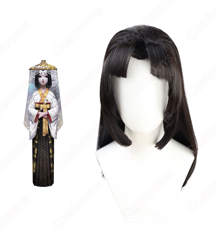 ハンター 芸者 (美智子) 羅生門 ウィッグ 『IdentityⅤ（第五人格/アイデンティティ5）』 演繹の星 美人相 般若相 コスプレ wig-2