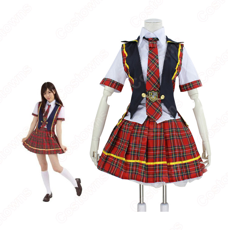 AKB48 13thシングル 言い訳Maybe コスプレ衣装 いいわけメイビー MVダンス服 アイドル制服-2