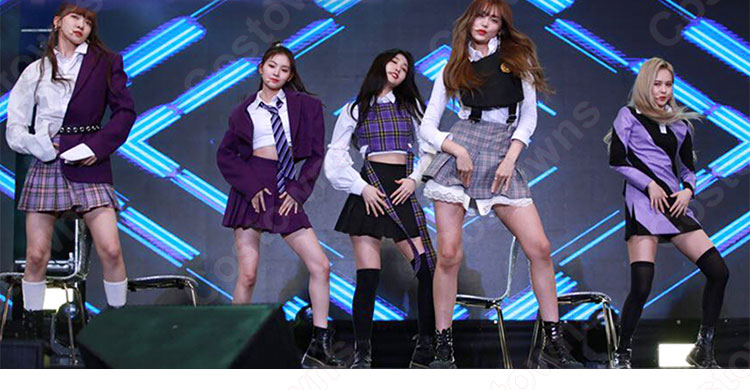 韓国 女性アイドルグループ Everglow 制服 コスプレ衣装 ジャズダンス 衣装 Mv服 Costowns 韓国 女性アイドルグループ Everglow 制服 コスプレ衣装 ジャズダンス 衣装 Mv服 Costowns