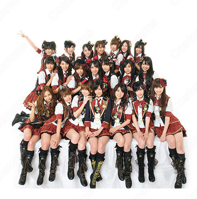 AKB48 13thシングル 言い訳Maybe コスプレ衣装 いいわけメイビー MVダンス服 アイドル制服-1