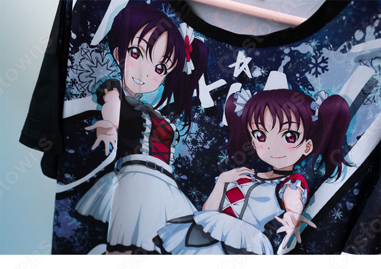 Love Live!(ラブライブ!)チョコレート色 半袖 Tシャツ-2