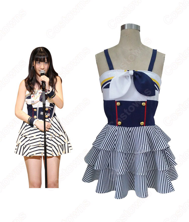 AKB48 「Everyday、カチューシャ」(エブリデイ カチューシャ、Everyday, Kachuusha)柏木由紀 コスプレ衣装 東雲彼方(AKB0048) コスチューム-3