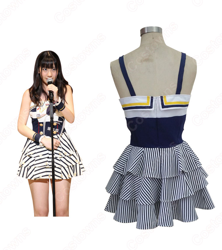 AKB48 「Everyday、カチューシャ」(エブリデイ カチューシャ、Everyday, Kachuusha)柏木由紀 コスプレ衣装 東雲彼方(AKB0048) コスチューム-4