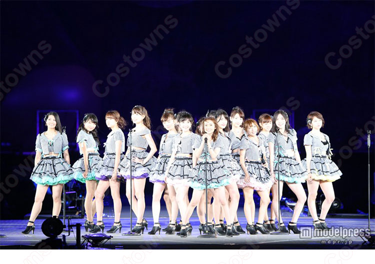 「AKB48単独 春コン in 国立競技場~思い出は全部ここに捨てていけ!~」 宮脇咲良 コスプレ衣装 MV制服-3