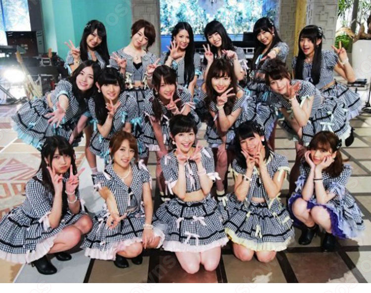 「AKB48単独 春コン in 国立競技場~思い出は全部ここに捨てていけ!~」 小嶋陽菜 コスプレ衣装 MV制服-1