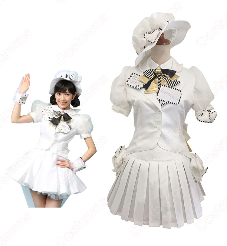 AKB48 37th sigle 「心のプラカード」（こころのプラカード） 渡辺麻友 コスプレ衣装 MV制服-2