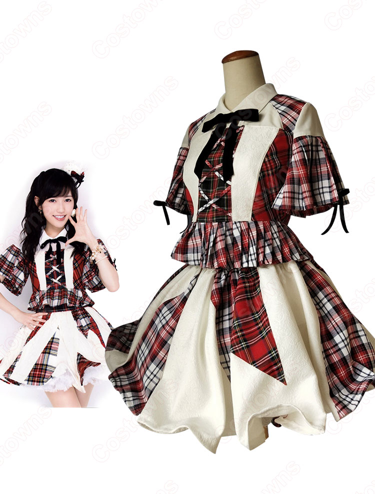 AKB48 38th sigle 希望的リフレイン コスプレ衣装 きぼうてきリフレイン コスチューム 変身 仮装 ステージ服 PV コス服 アイドル ダンス服-2