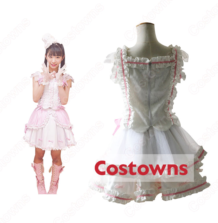 AKB48(エーケービー フォーティーエイト) 天使のしっぽ 山内瑞葵 浅井七海 山根涼羽 MVダンス服 コスプレ衣装-3