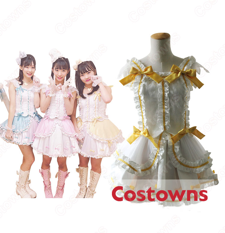 AKB48(エーケービー フォーティーエイト) 天使のしっぽ 山内瑞葵 浅井七海 山根涼羽 MVダンス服 コスプレ衣装-5