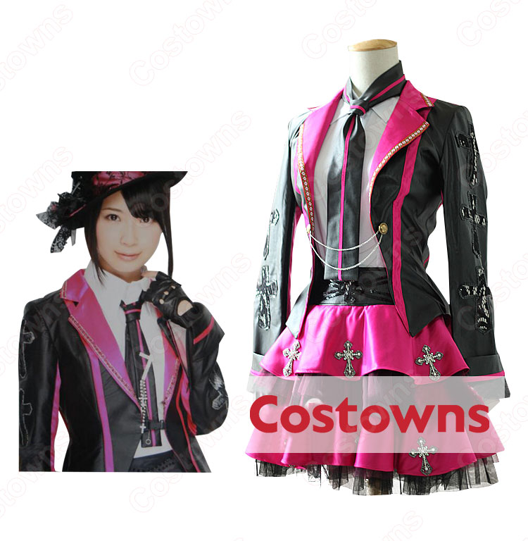 SKE48 Team KII クロス Cross (Live 2013) MV衣装 高柳明音 古畑奈和 石田安奈 コスプレ衣装-3