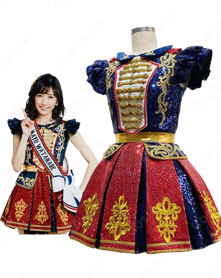 AKB48 『第66回NHK紅白歌合戦』 渡辺麻友 スプレ衣装 紅白 2015 SP 10周年記念 アイドル制服-3