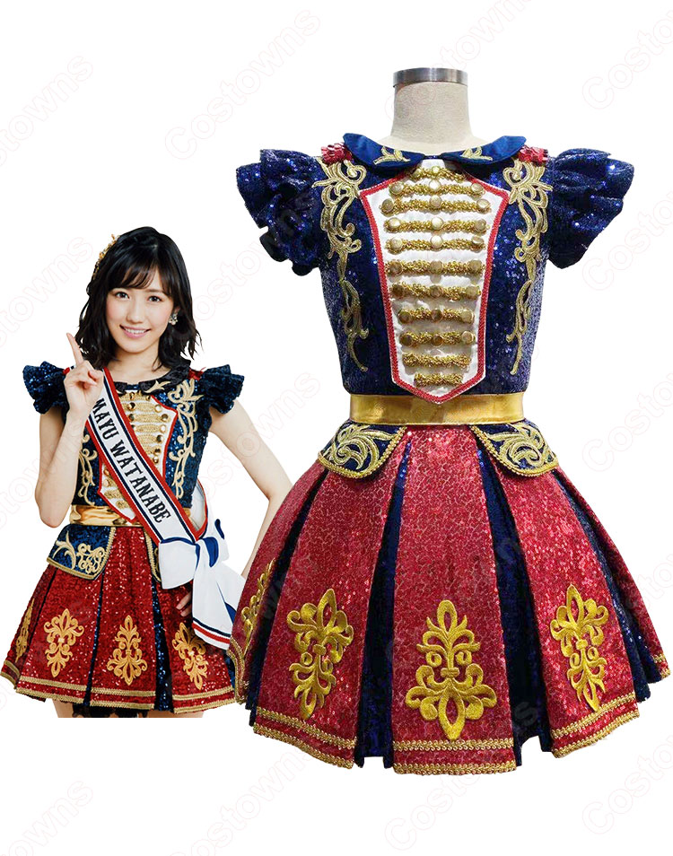 AKB48 『第66回NHK紅白歌合戦』 渡辺麻友 スプレ衣装 紅白 2015 SP 10周年記念 アイドル制服-2