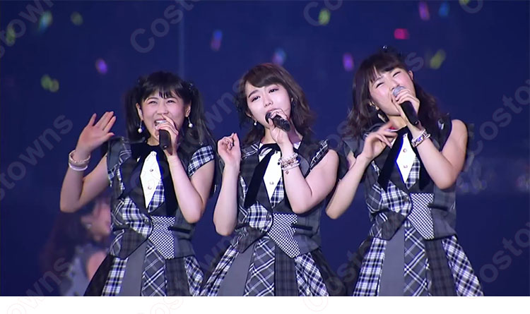 AKB48-涙は後回し+目を開けたままのファーストキス MV衣装 コスプレ衣装 MV制服-1