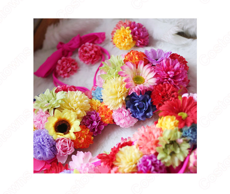 AKB48 30th sigle さよならクロール MV衣装 渡辺麻友 (わたなべ まゆ ) コスプレ衣装 花びら 水着 ビキニ バンドゥ 2点セット-6