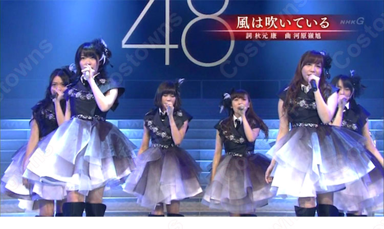 第62回NHK紅白歌合戦 AKB48 「風が吹いている」 ダンス服 大島優子 柏木由紀 コスプレ衣装 オーダメイド可