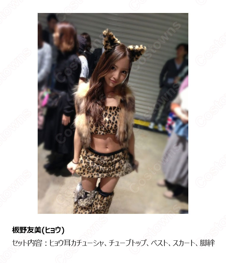 AKB48 ヘビーローテーション 動物の着ぐるみ コスプレ衣装