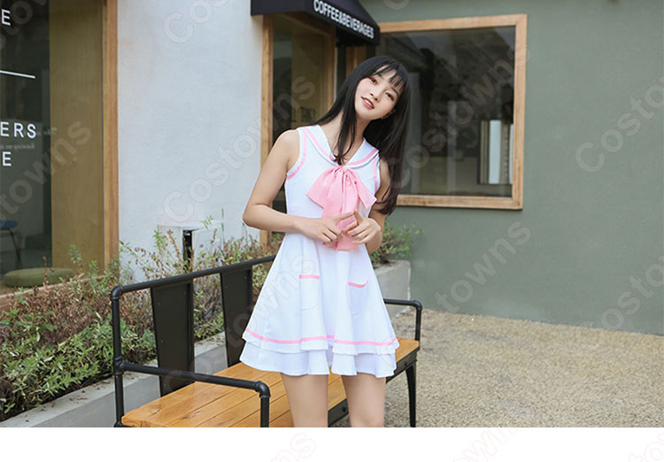Apink(エーピンク)3rdミニアルバム『Secret Garden』タイトル曲「NoNoNo」 MV衣装 セーラー服 コスプレ衣装-6