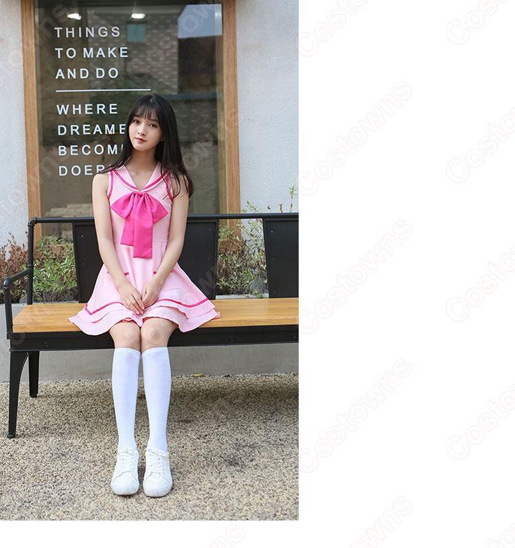 Apink(エーピンク)3rdミニアルバム『Secret Garden』タイトル曲「NoNoNo」 MV衣装 セーラー服 コスプレ衣装-10