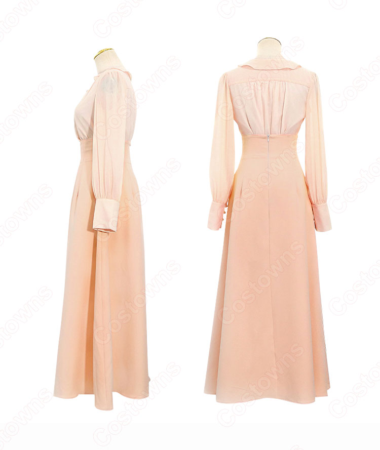 IU(アイユー)コスプレ衣装 スカート シャツ(長袖 / ランタン・スリーブ / Vネック)『ホテルデルーナ(호텔 델루나、Hotel Del Luna)』 コスチューム 変装-4