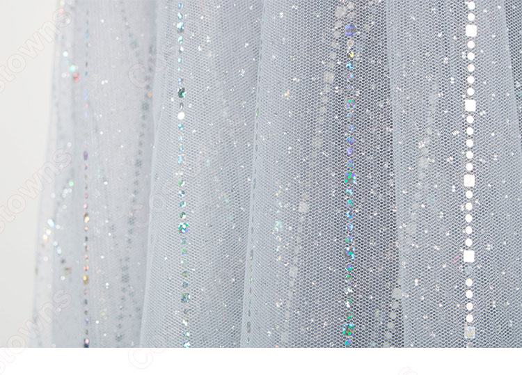 IU(アイユー) 風 ファッション パーティードレス 長袖 ハイウエスト ストライプ ワンピース-12