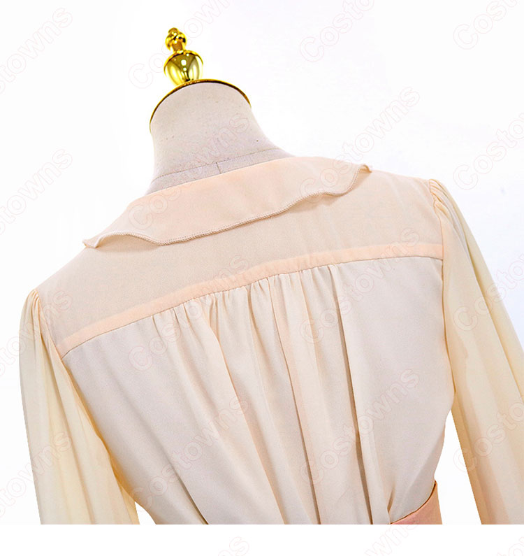 IU(アイユー)コスプレ衣装 スカート シャツ(長袖 / ランタン・スリーブ / Vネック)『ホテルデルーナ(호텔 델루나、Hotel Del Luna)』 コスチューム 変装-7