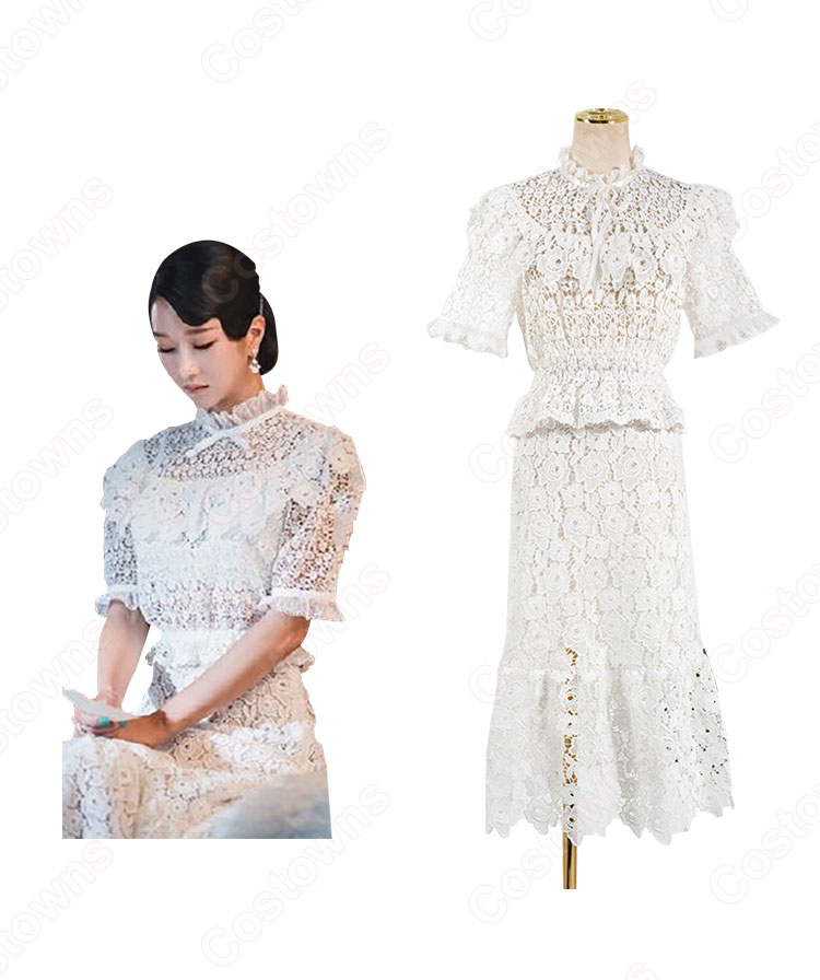 『サイコだけど大丈夫』（It’s Okay to Not Be Okay.） 衣装 コ・ムニョン（ソ・イェジ / 서예지 ）風 透け感が 可愛い ドレス-1