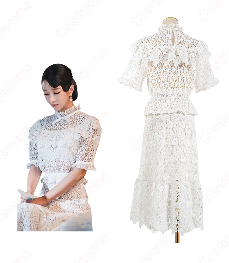 『サイコだけど大丈夫』（It’s Okay to Not Be Okay.） 衣装 コ・ムニョン（ソ・イェジ / 서예지 ）風 透け感が 可愛い ドレス-3