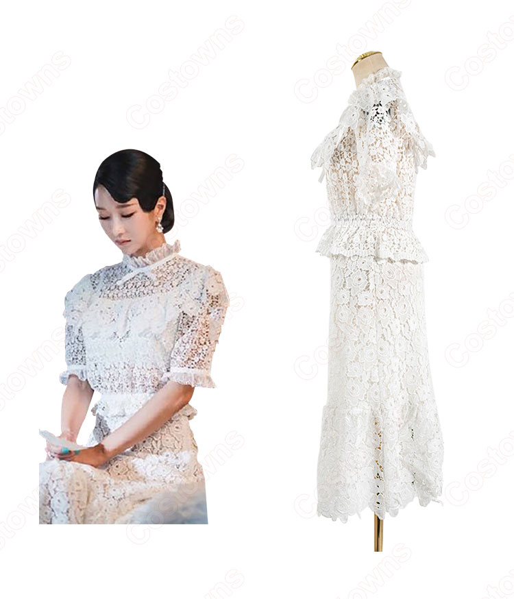 『サイコだけど大丈夫』（It’s Okay to Not Be Okay.） 衣装 コ・ムニョン（ソ・イェジ / 서예지 ）風 透け感が 可愛い ドレス-2