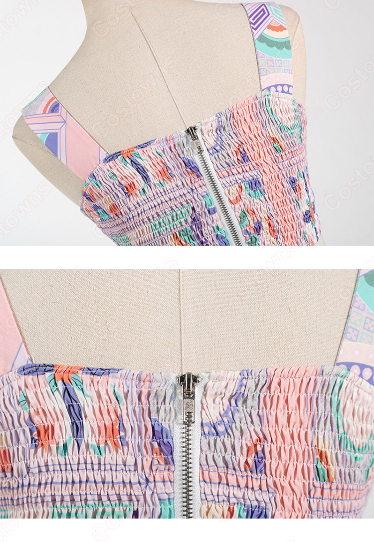 BLACKPINK（ブラックピンク） ロゼ（ROSÉ / パク・チェヨン）風 衣装 アイドル制服 黒 カーディガン ハイウエスト スカート-10