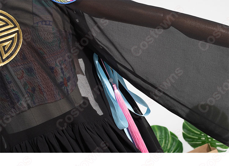 BLACKPINK（ブラックピンク） ロゼ（ROSÉ / パク・チェヨン）風 衣装 アイドル制服 黒 カーディガン ハイウエスト スカート-17