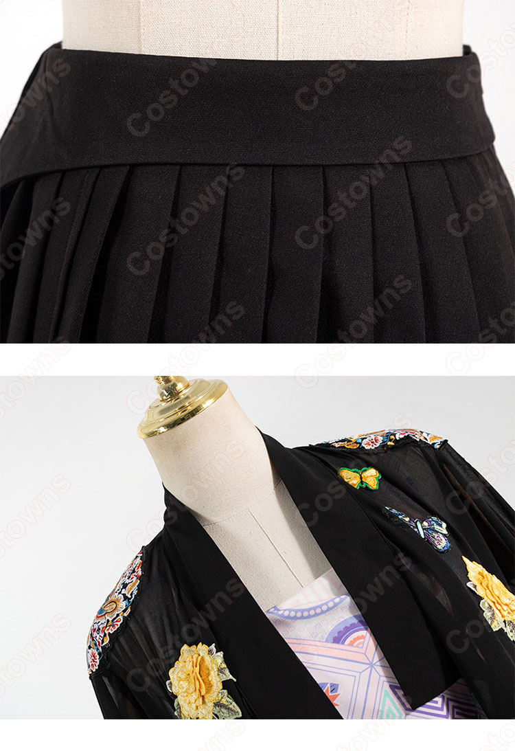 BLACKPINK（ブラックピンク） ロゼ（ROSÉ / パク・チェヨン）風 衣装 アイドル制服 黒 カーディガン ハイウエスト スカート-11