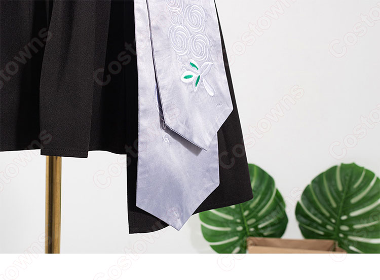 BLACKPINK（ブラックピンク） ロゼ（ROSÉ / パク・チェヨン）風 衣装 アイドル制服 黒 カーディガン ハイウエスト スカート-9