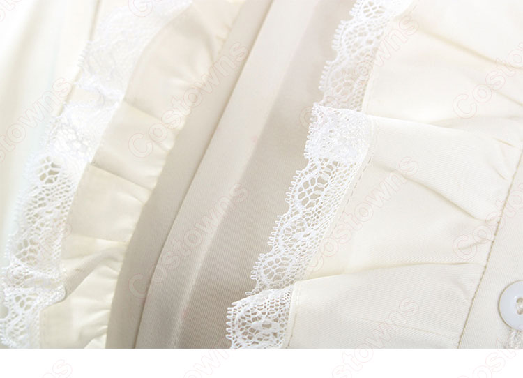 IU（アイユー）風 青スーツ コート スカート レースシャツ 『ホテルデルーナ(호텔 델루나、Hotel Del Luna)』 コスチューム 変装 コスプレ衣装-18