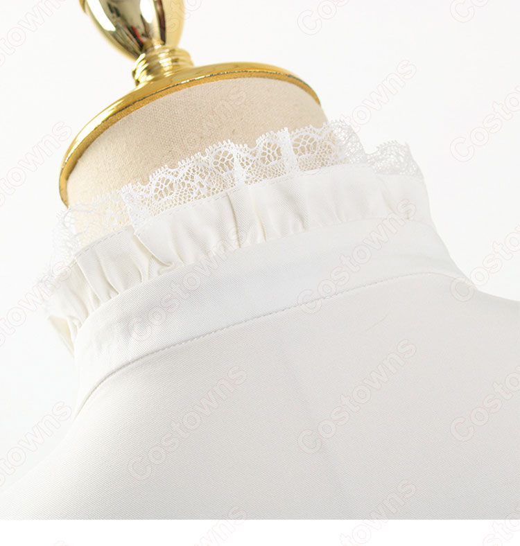 IU（アイユー）風 青スーツ コート スカート レースシャツ 『ホテルデルーナ(호텔 델루나、Hotel Del Luna)』 コスチューム 変装 コスプレ衣装-19