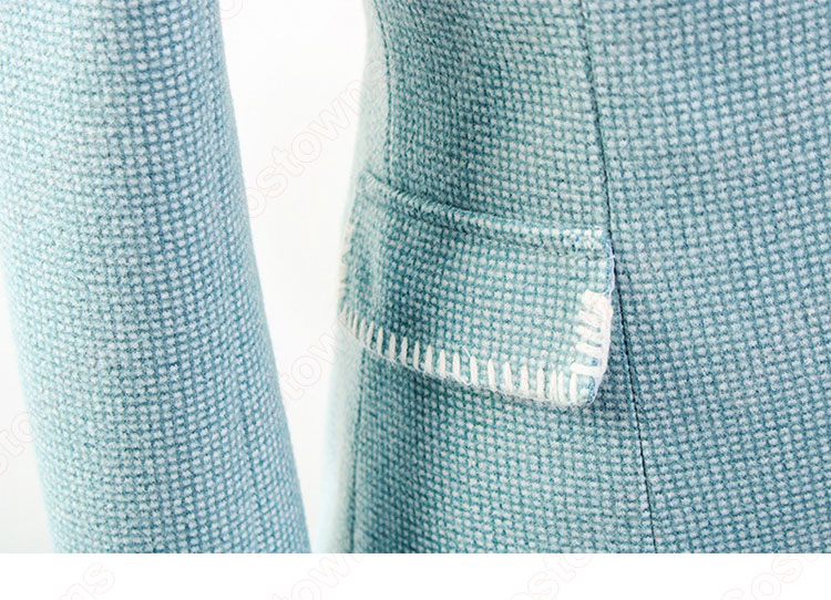 IU（アイユー）風 青スーツ コート スカート レースシャツ 『ホテルデルーナ(호텔 델루나、Hotel Del Luna)』 コスチューム 変装 コスプレ衣装-14