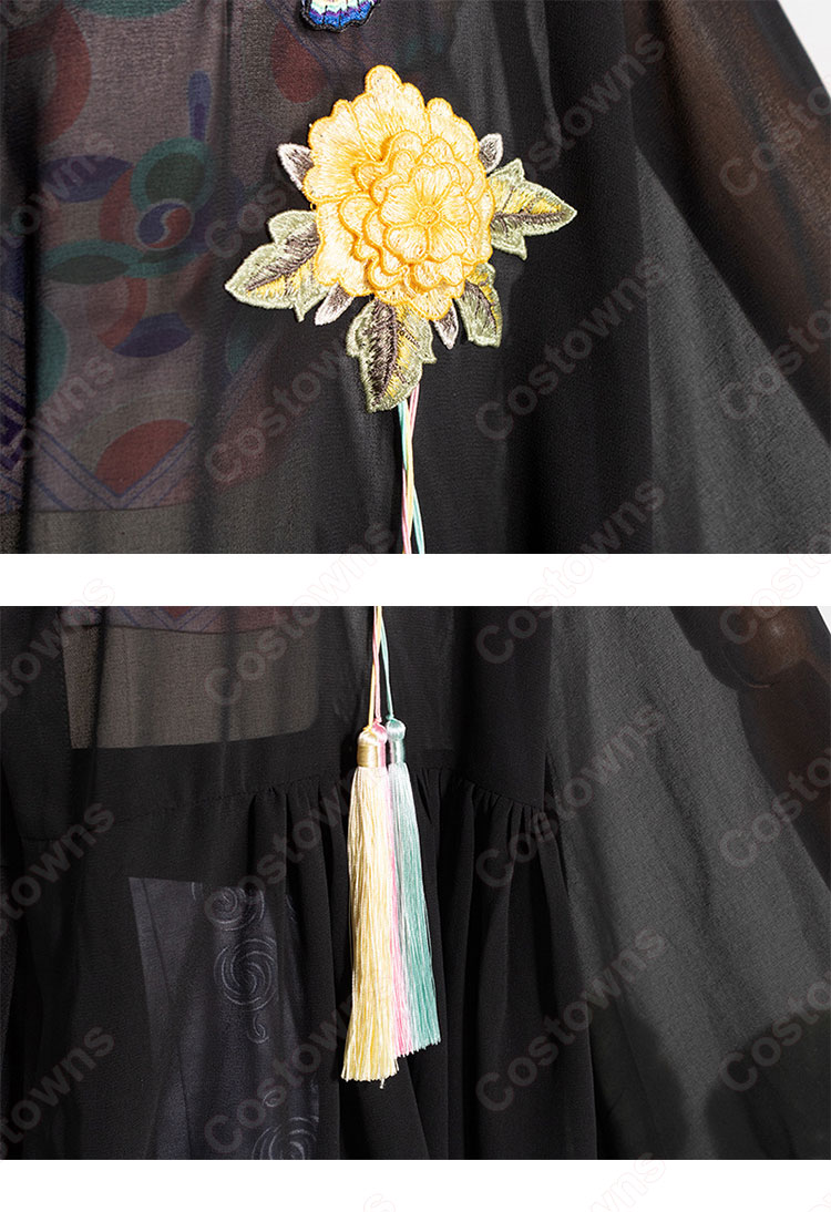 BLACKPINK（ブラックピンク） ロゼ（ROSÉ / パク・チェヨン）風 衣装 アイドル制服 黒 カーディガン ハイウエスト スカート-13