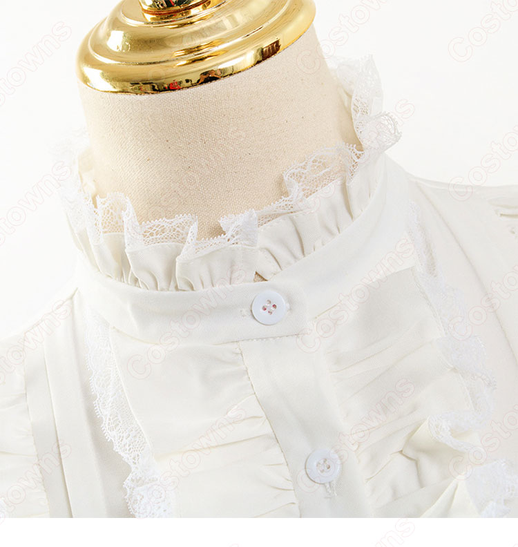 IU（アイユー）風 青スーツ コート スカート レースシャツ 『ホテルデルーナ(호텔 델루나、Hotel Del Luna)』 コスチューム 変装 コスプレ衣装-16