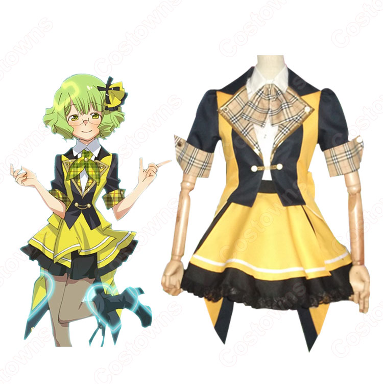 テレビアニメ「AKB0048」神崎鈴子（かんざきすずこ）コスプレ衣装 ７７期研究生 仮装・変装衣装-2