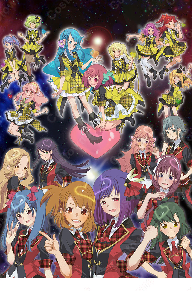 テレビアニメ「AKB0048」大島優子(おおしま ゆうこ) / ゆうこ(優子)コスプレ衣装 9代目 仮装・変装衣装-1