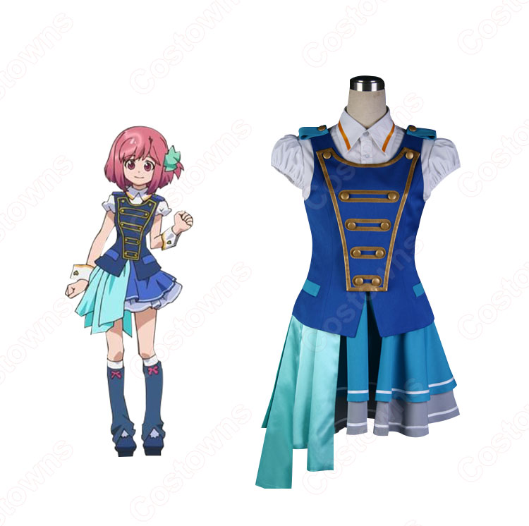 テレビアニメ「AKB0048」本宮凪沙(もとみやなぎさ)コスプレ衣装 77期研究生 仮装・変装衣装-1