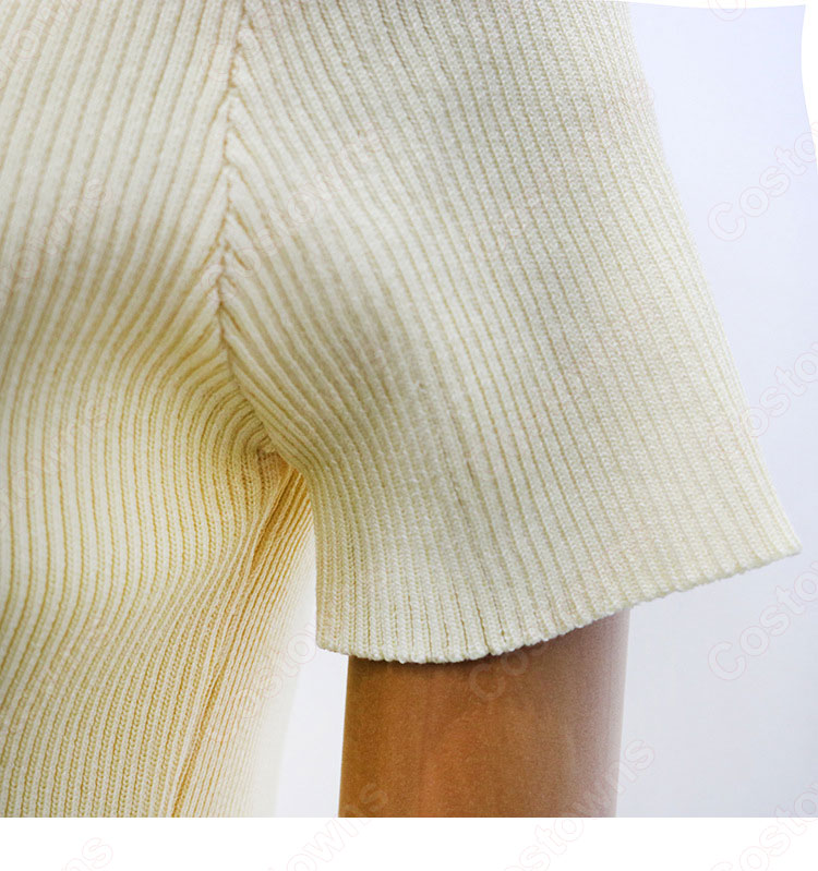 キム・ヒョナ（金泫雅、김현아、Kim Hyun Ah ）風 ニット クロップ・トップ イエロー/半袖 Wonder Girls（ワンダーガールズ） 衣装-11