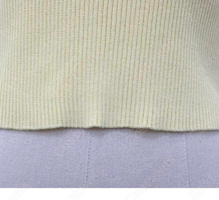 キム・ヒョナ（金泫雅、김현아、Kim Hyun Ah ）風 ニット クロップ・トップ イエロー/半袖 Wonder Girls（ワンダーガールズ） 衣装-10