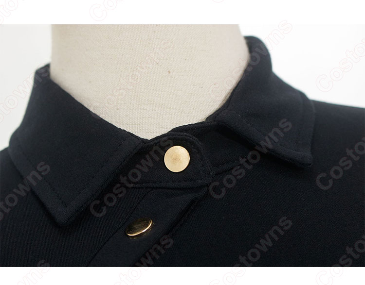 BLACKPINK(ブラックピンク) ジェニー(JENNIE)風 クロップ・トップ(半袖/黒)-6