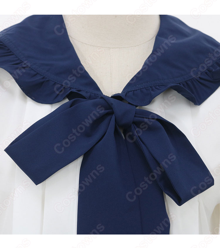 IU(アイユー)風 ルーズワンピース 長袖 可愛い蝶リボン アイドル 衣装-5