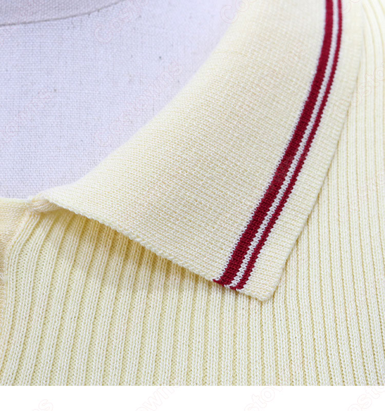 キム・ヒョナ（金泫雅、김현아、Kim Hyun Ah ）風 ニット クロップ・トップ イエロー/半袖 Wonder Girls（ワンダーガールズ） 衣装-12