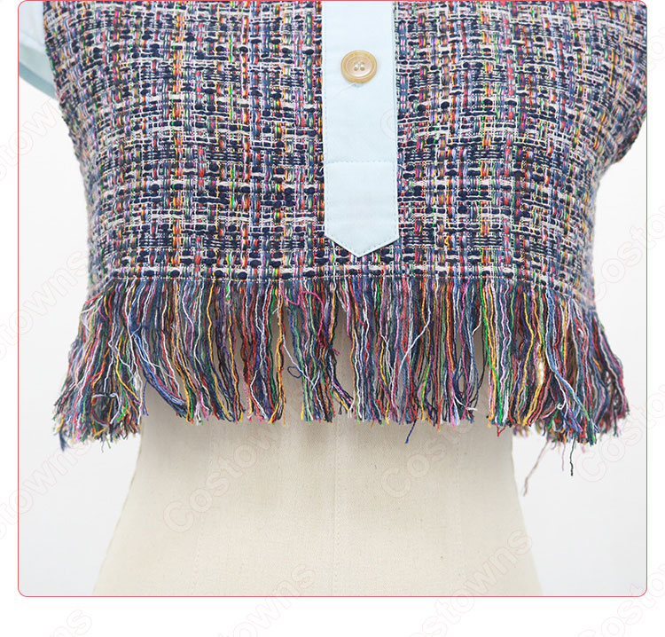 BLACKPINK（ブラックピンク） ジェニー（JENNIE）風 クロップ・トップ 半袖 シャツ-10