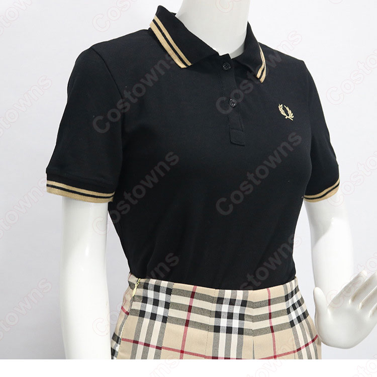 キム・ヒョナ(金泫雅、김현아、Kim Hyun Ah )風 半袖Tシャツ(黒) プリーツ スカート チェック(イエロー) Wonder Girls(ワンダーガールズ) 衣装-4